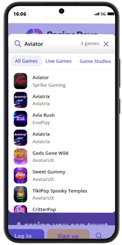 Locate Aviator in Casino Day APK
